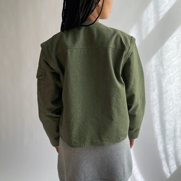 Djerf Avenue Utility Jacket Green XXS - Picture 3 of 6
